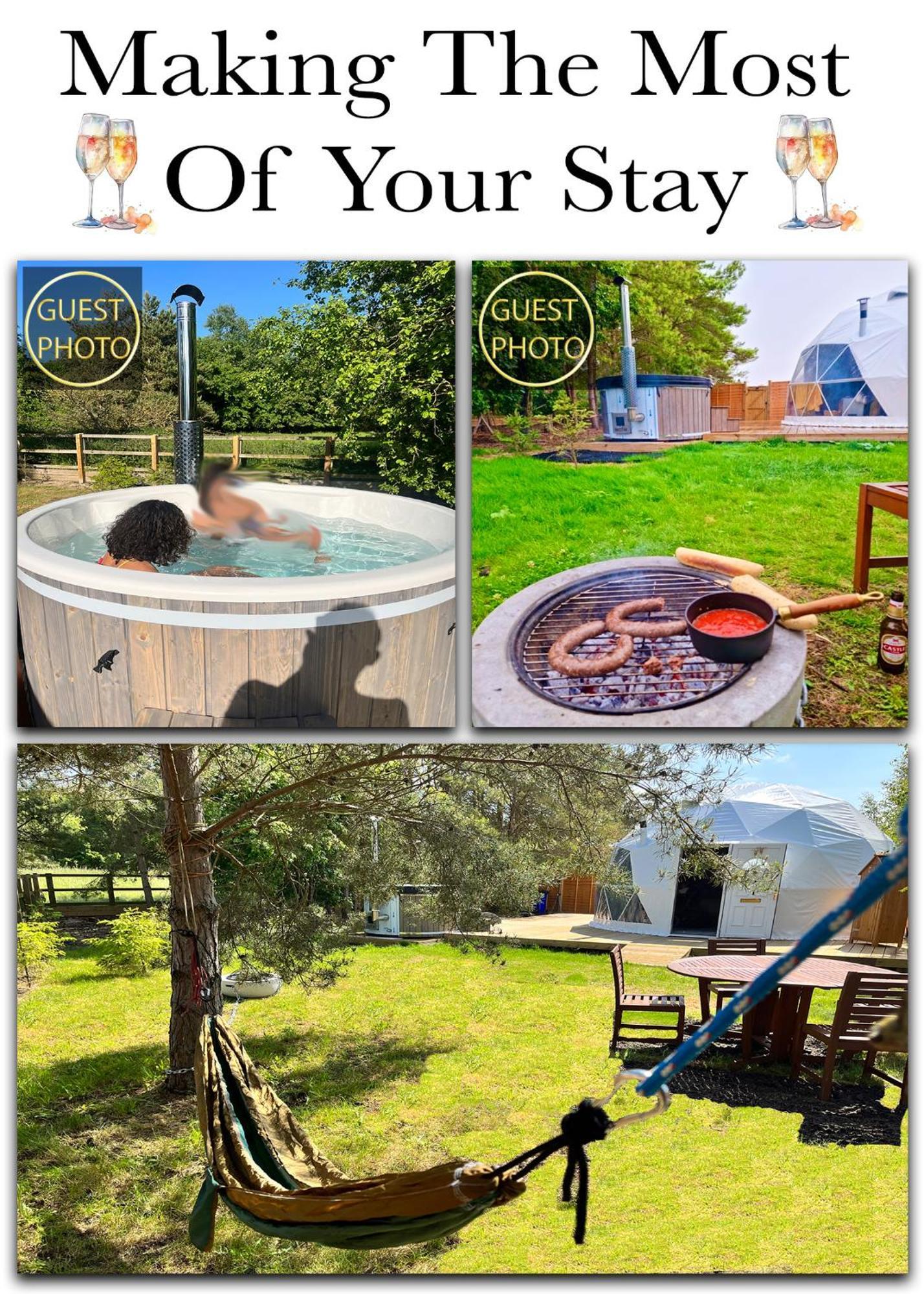 Cambridgeshire Glamping Luxury tent Fowlmere